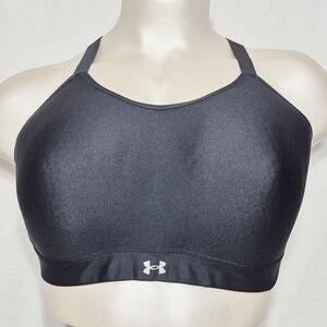 3X Under Armour 1374399‎ Continuum Mid Wire Free Sports Bra Black
